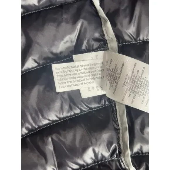 Calvin Klein Packable Down Jacket Womens 3XL Gray Duck Full Zip Pockets Quilted - Picture 8 of 8